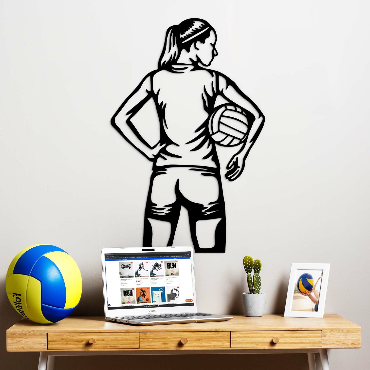 Sportovní obraz na zeď - Volejbalistka