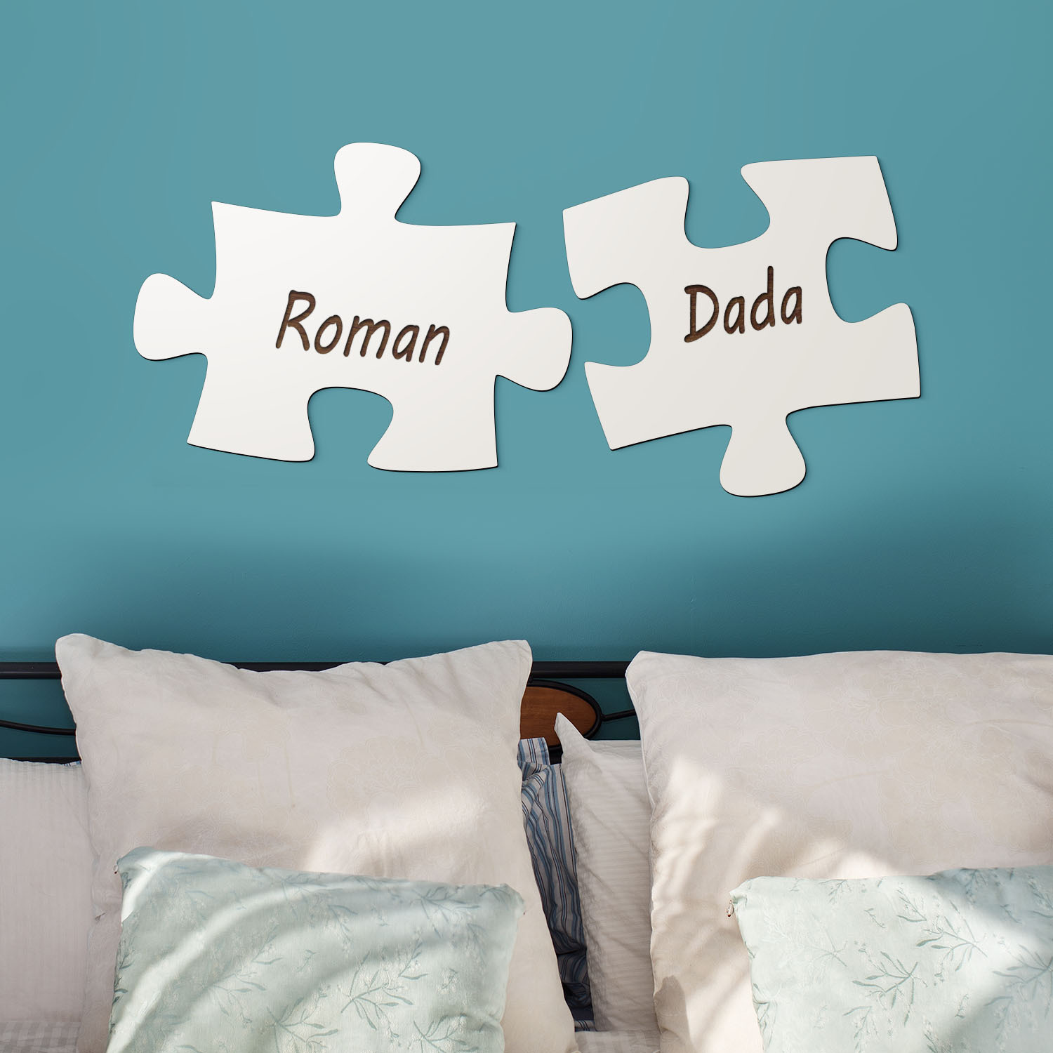 Drevené obrazy - Puzzle s menami