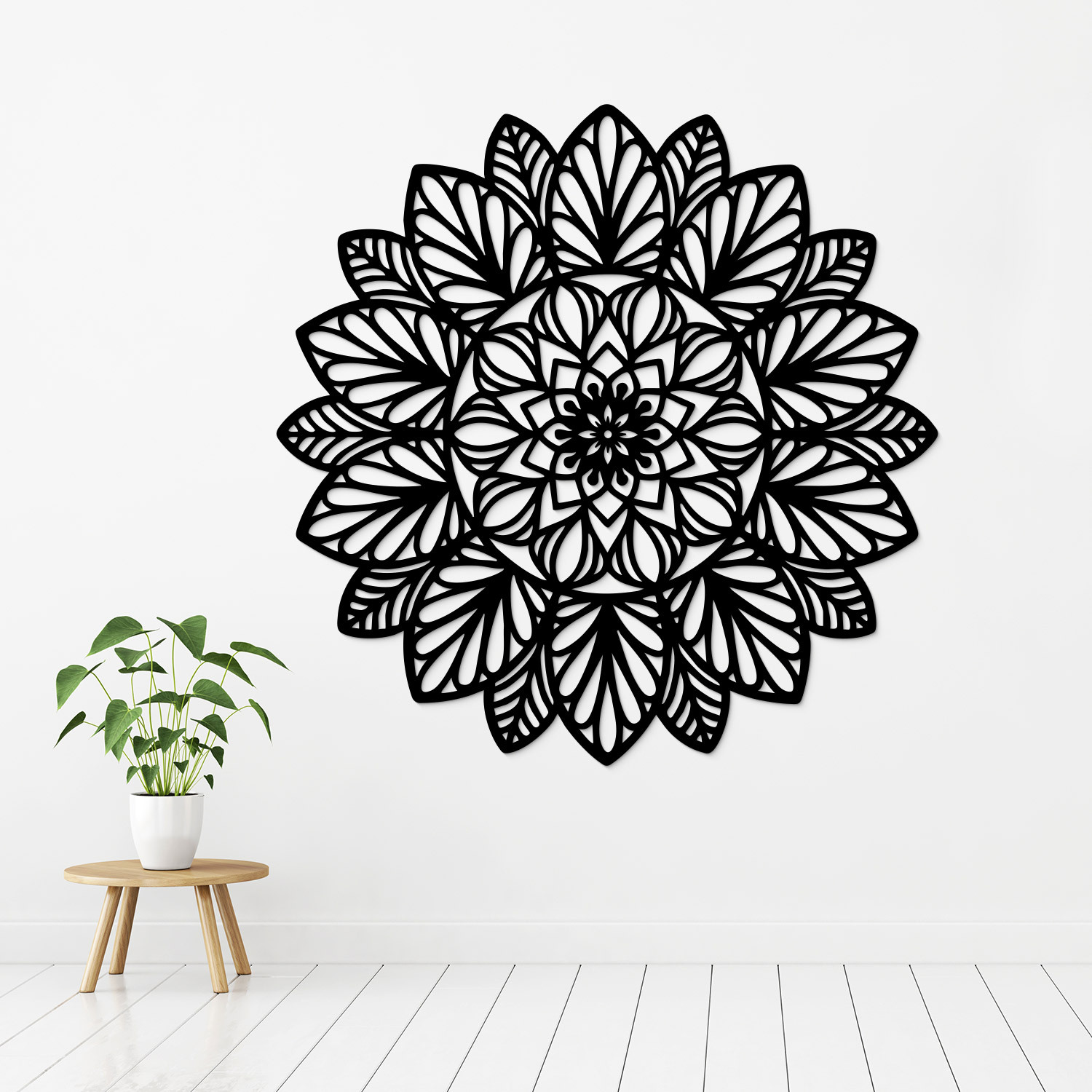 Drevená mandala - Radosť