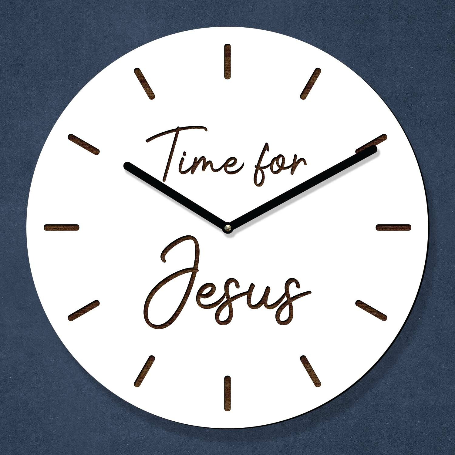 Kresťanské hodiny na stenu - Time for Jesus