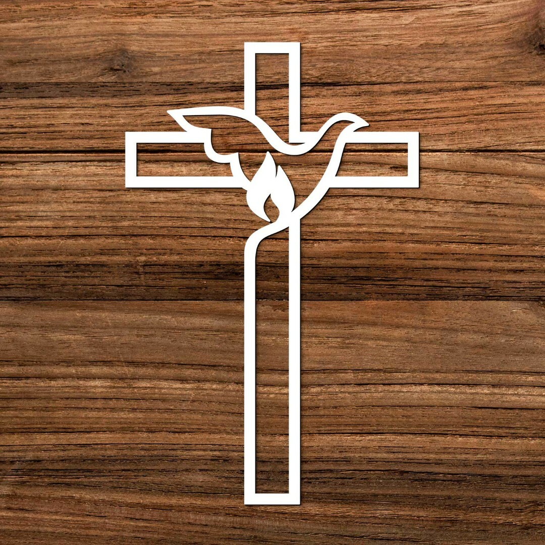 Kresťanský krížik z dreva na stenu