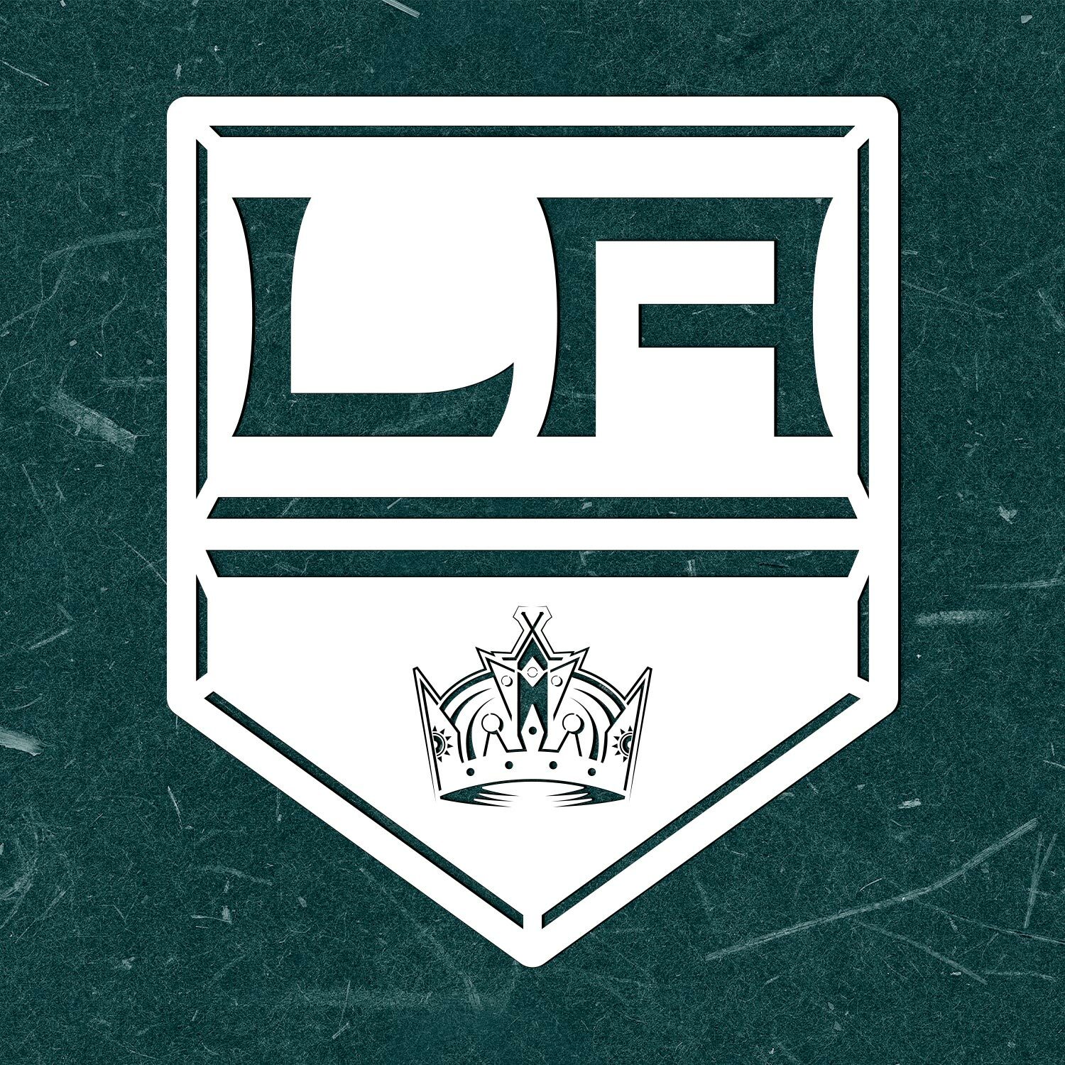Hokejový obraz NHL - Los Angeles Kings, Biela