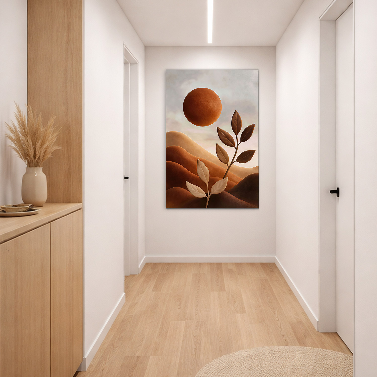 Imagine abstract din lemn - Solara