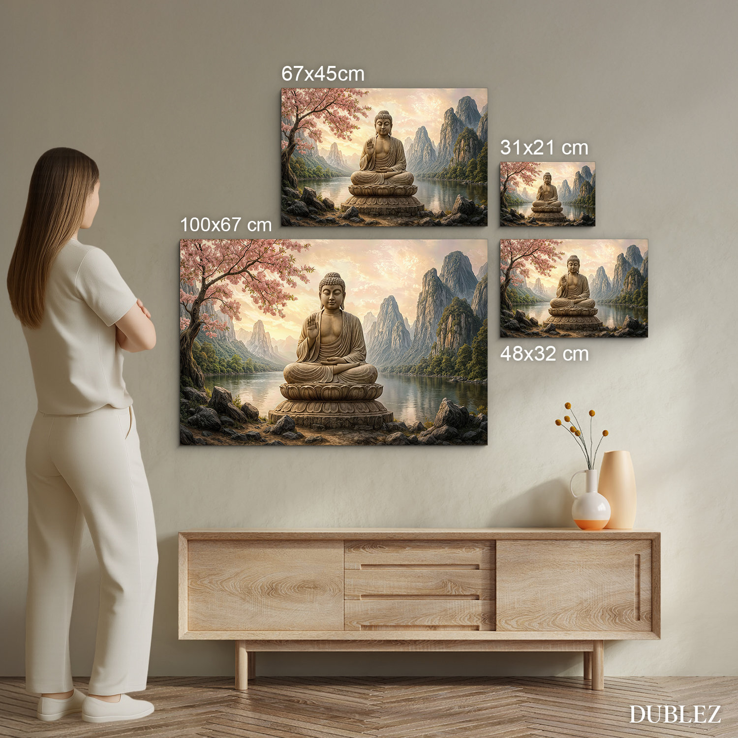 Farebný obraz na stenu - Buddha