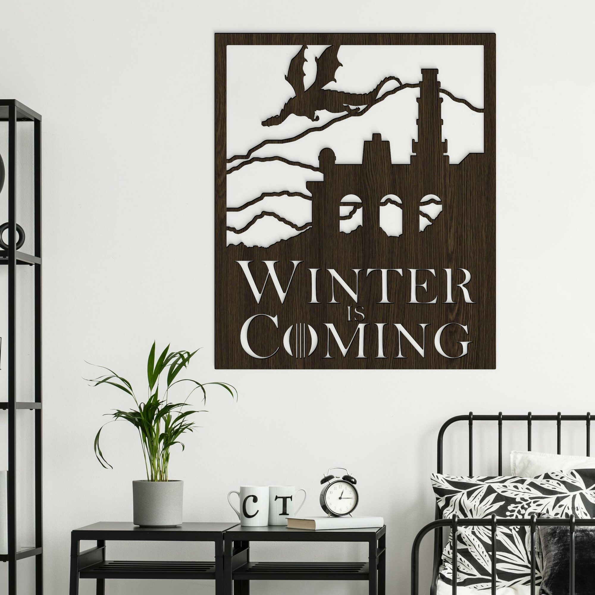 Obraz Game of Thrones - Winter Is Coming, Wenge