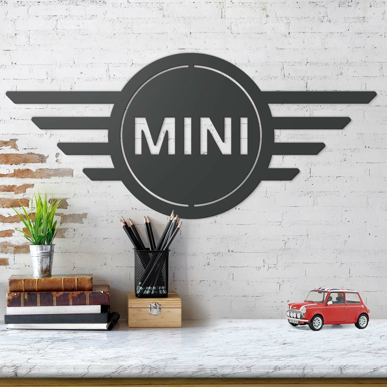 Drevené logo značky - Mini