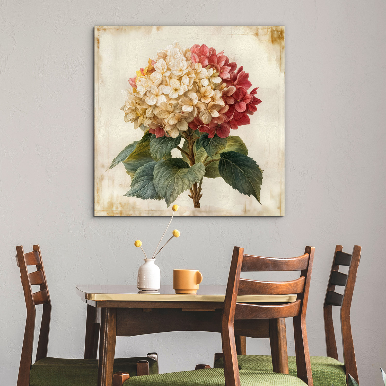 Imagine vintage a florii - Hortensia romantică