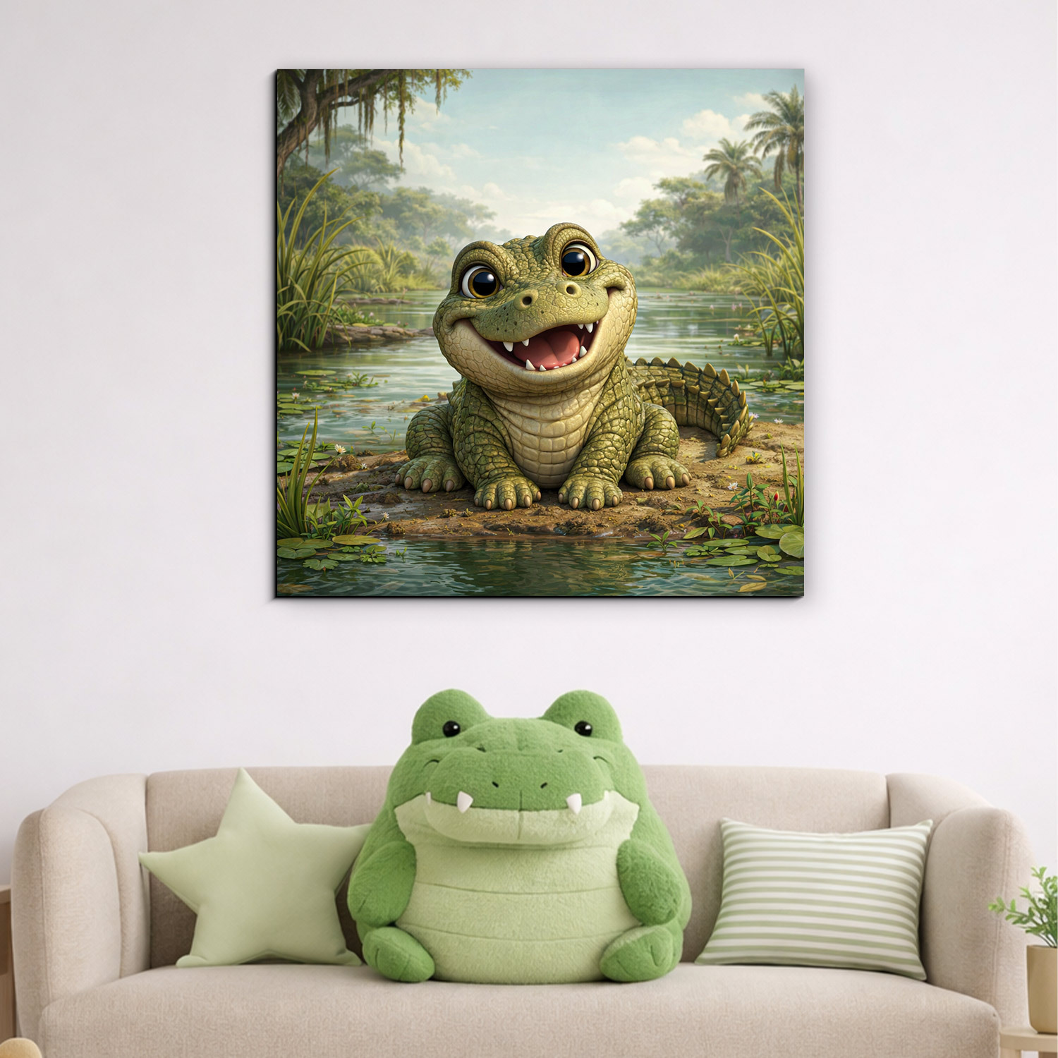 Veselý obraz pre deti - Krokodíl