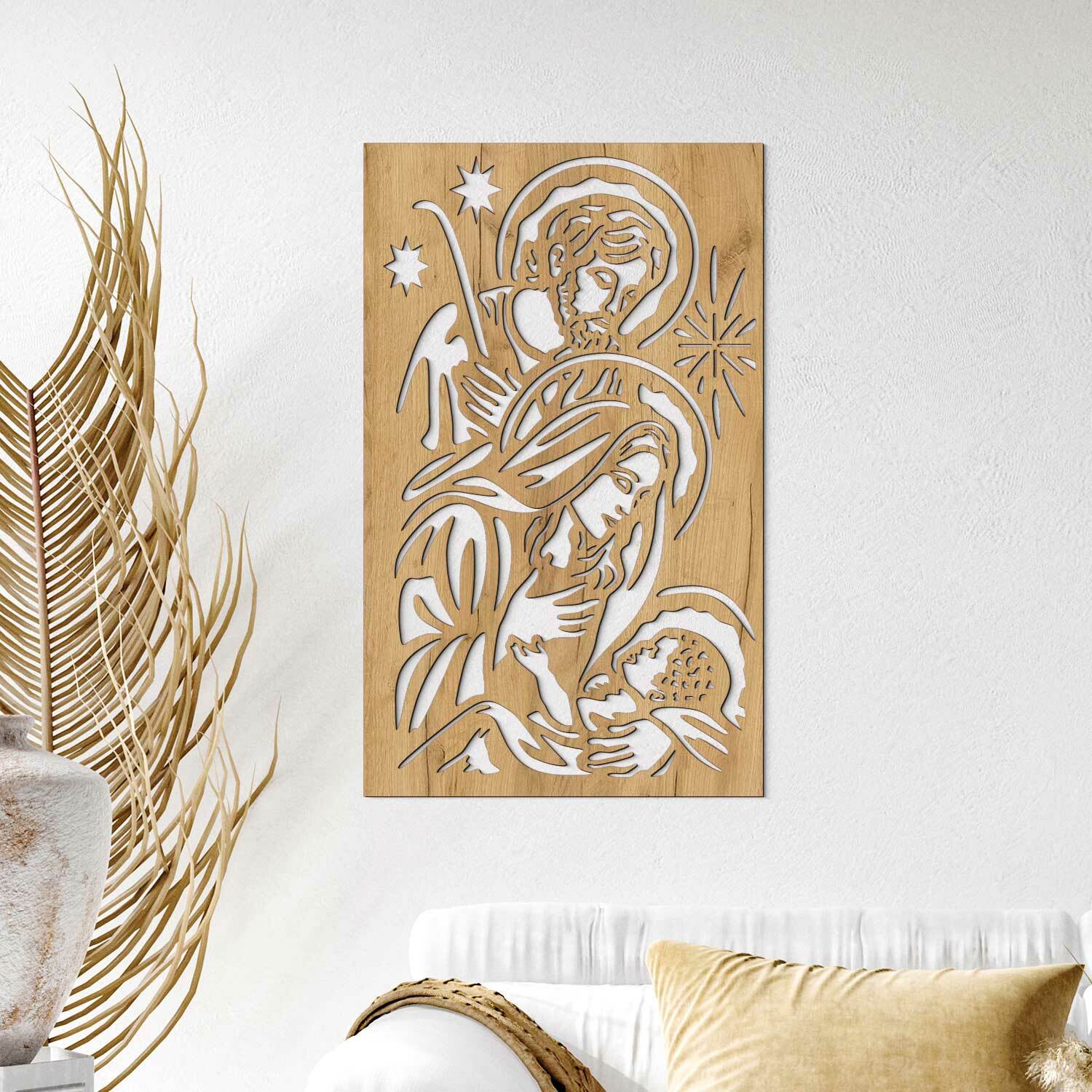 Obraz Svätej rodiny z dreva, Dub zlatý