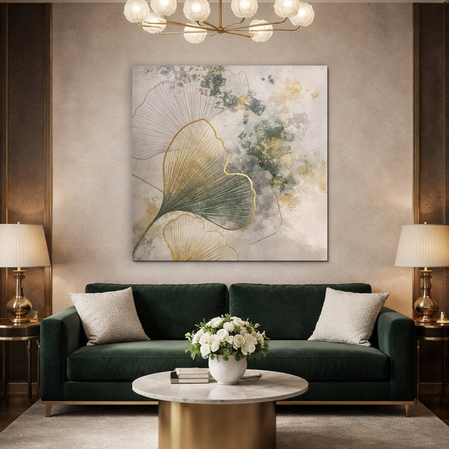 Tablou din lemn - Ginkgo Elegance