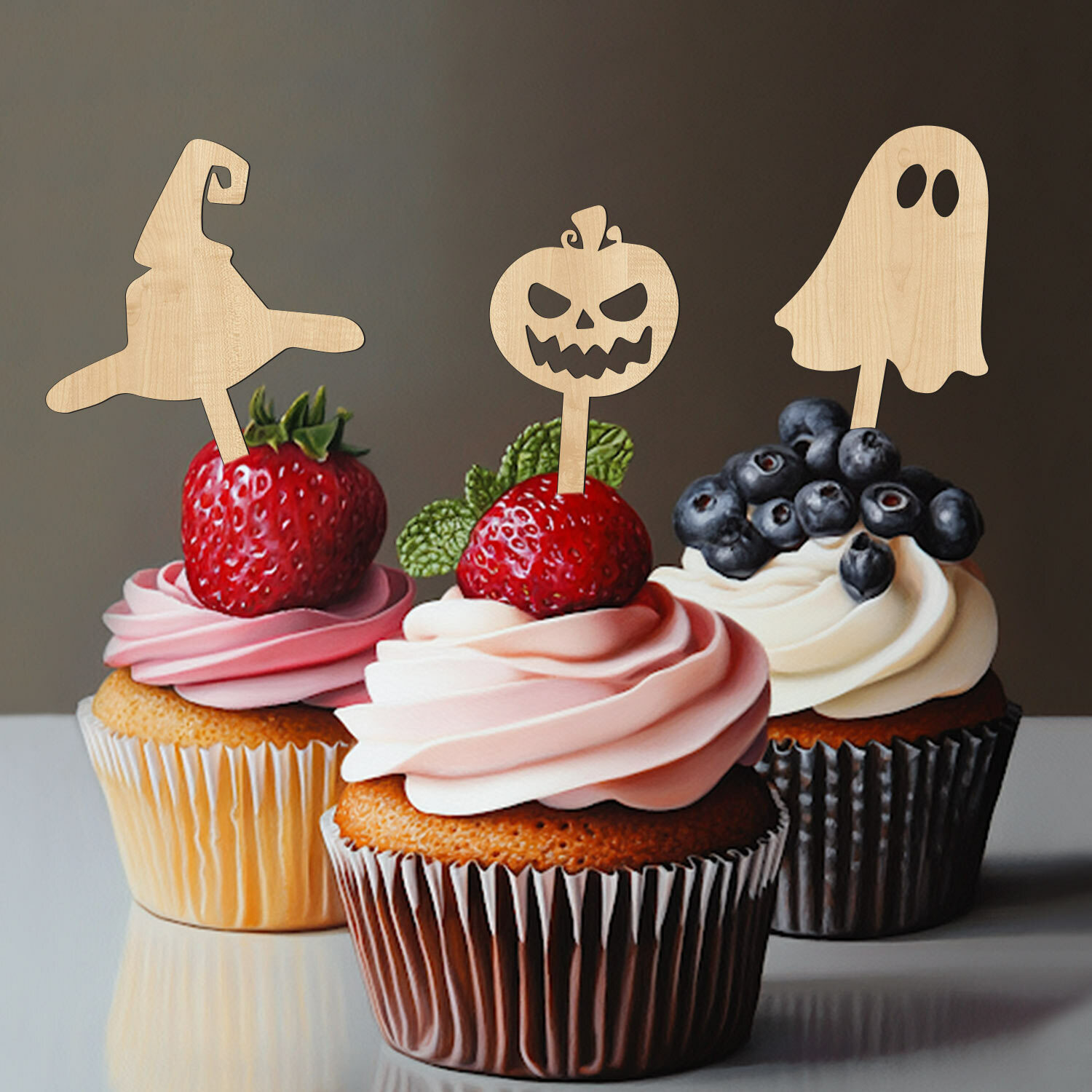 Halloweenské zápichy na muffiny 12 ks