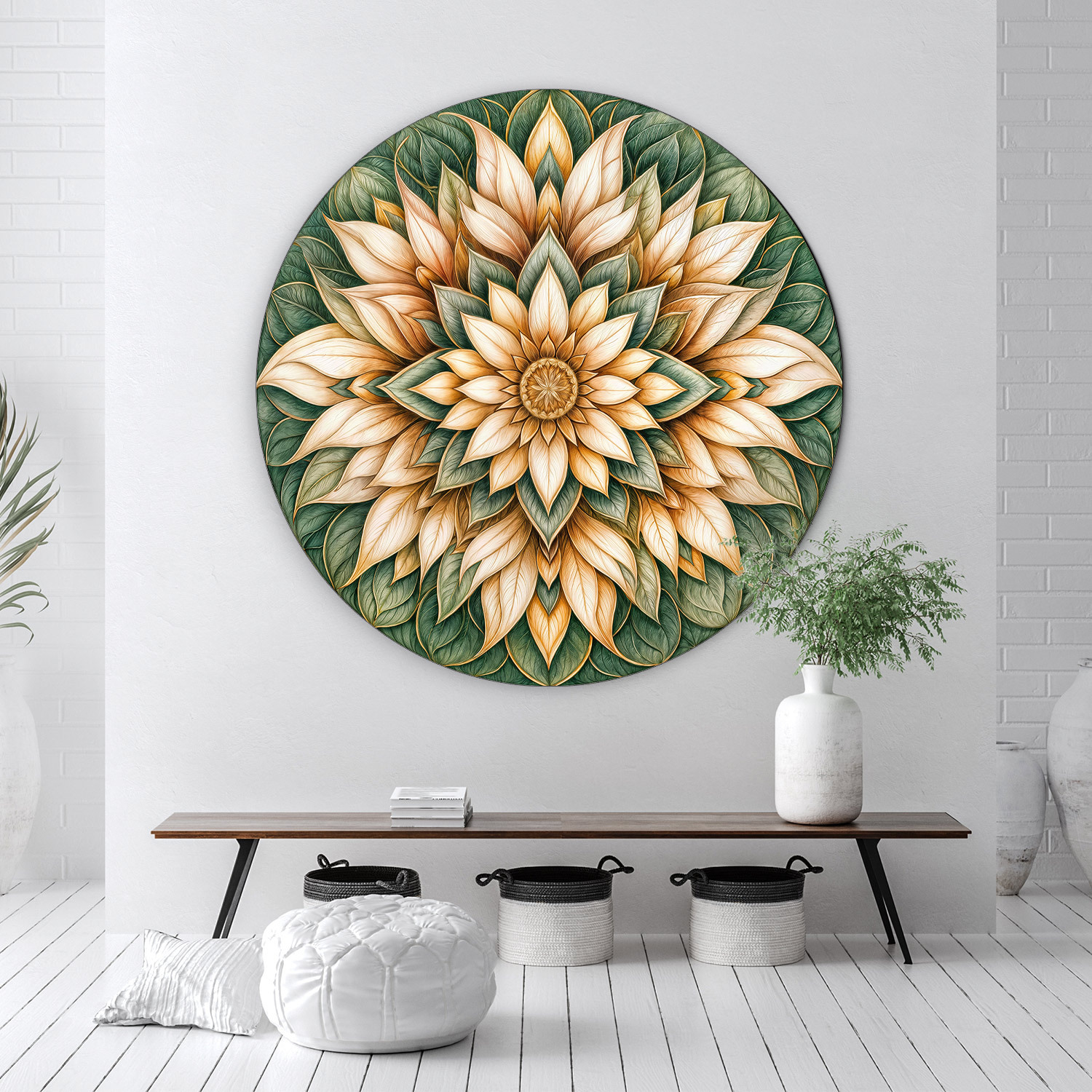 Kvetinová mandala - Srdce džungle