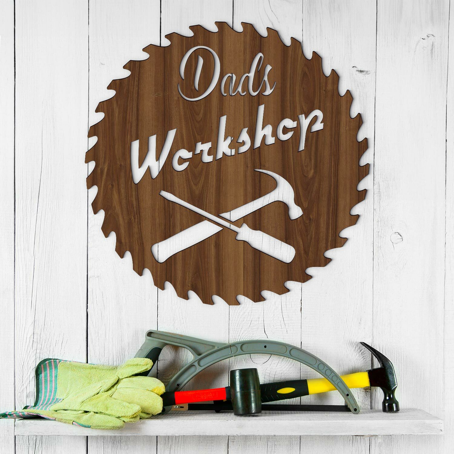 Drevený obraz do garáže - Dads Workshop