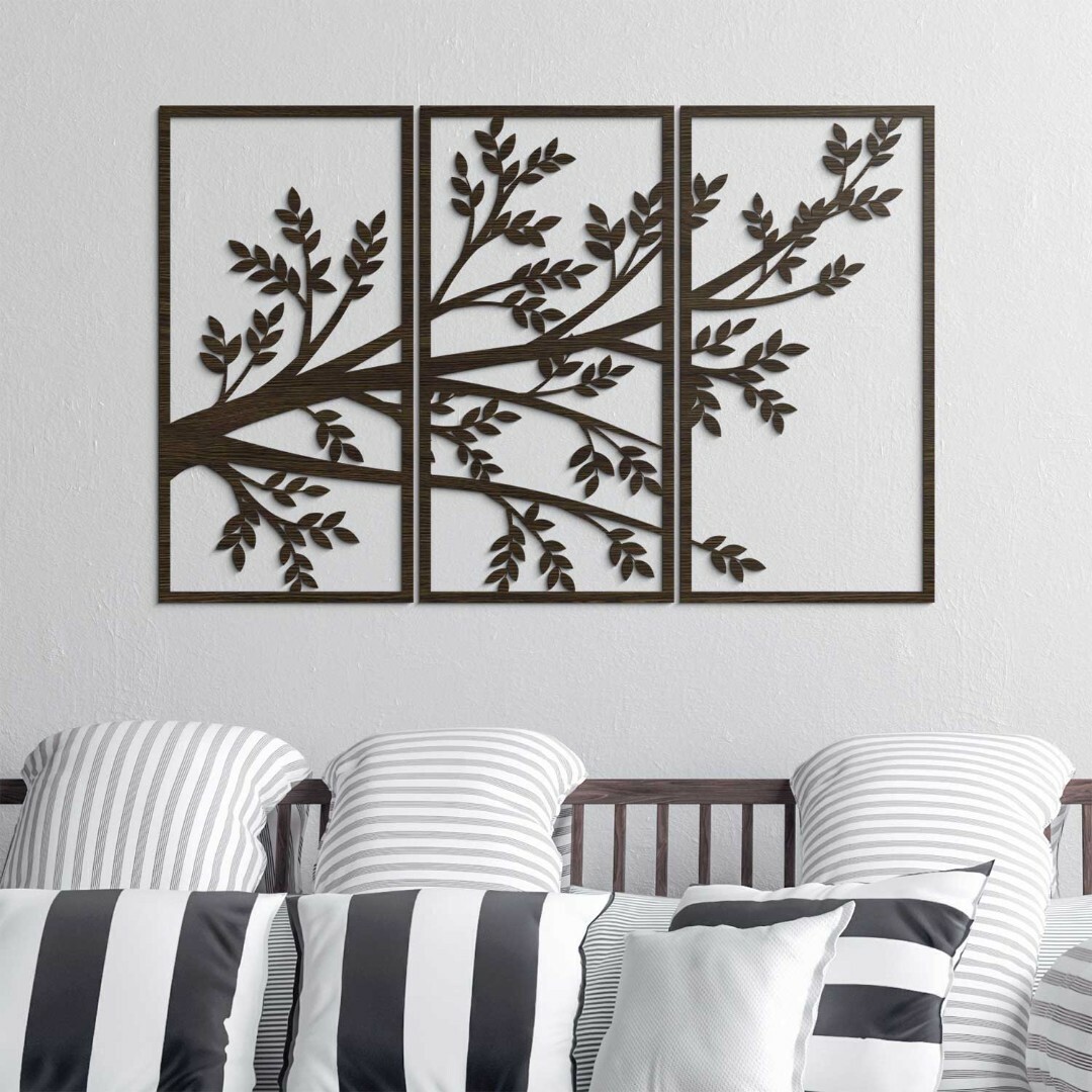 Nástěnná dekorace ze dřeva - Větve stromu