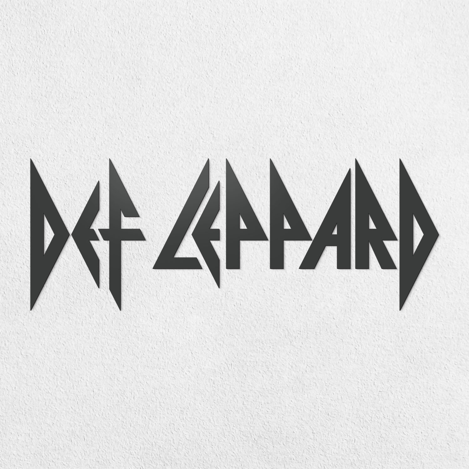 Drevené logo na stenu - Def Leppard