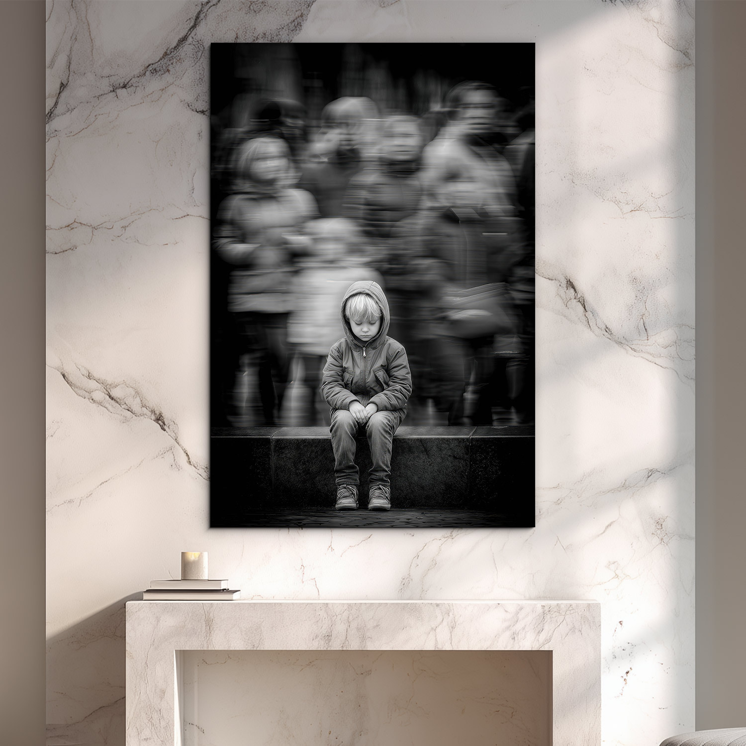 Čiernobiely obraz - Ticho v dave