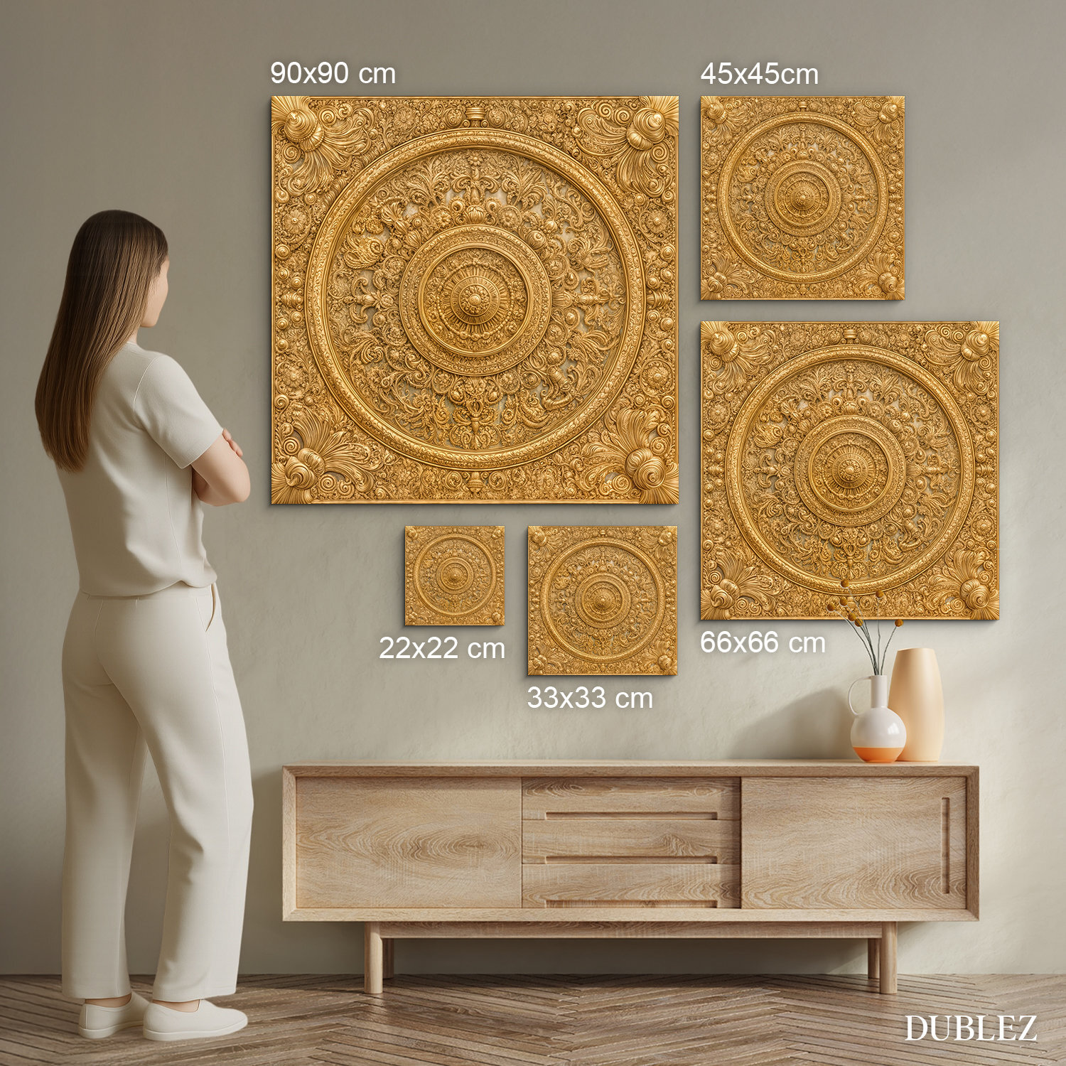 Kráľovská mandala na stenu