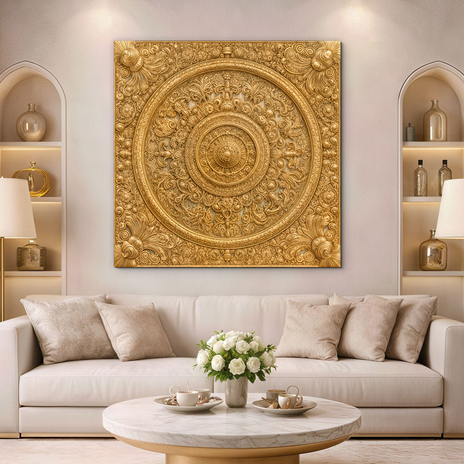 Kráľovská mandala na stenu