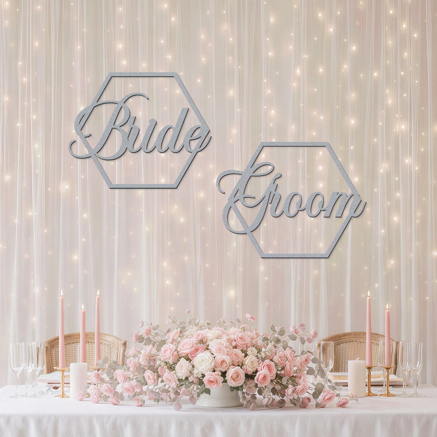 Svadobné nápisy - Bride a Groom