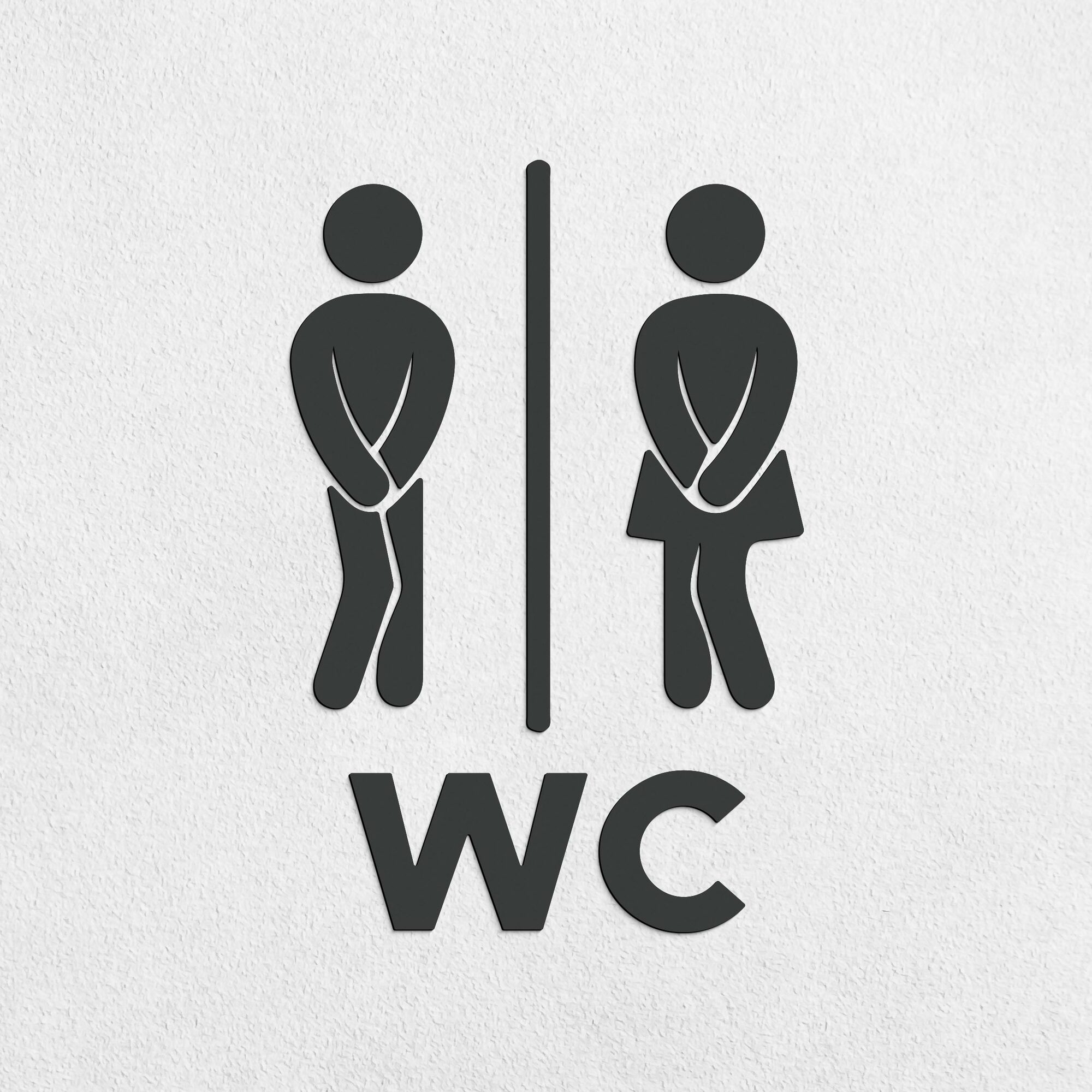 Drevené symboly - Dámske a Pánske WC