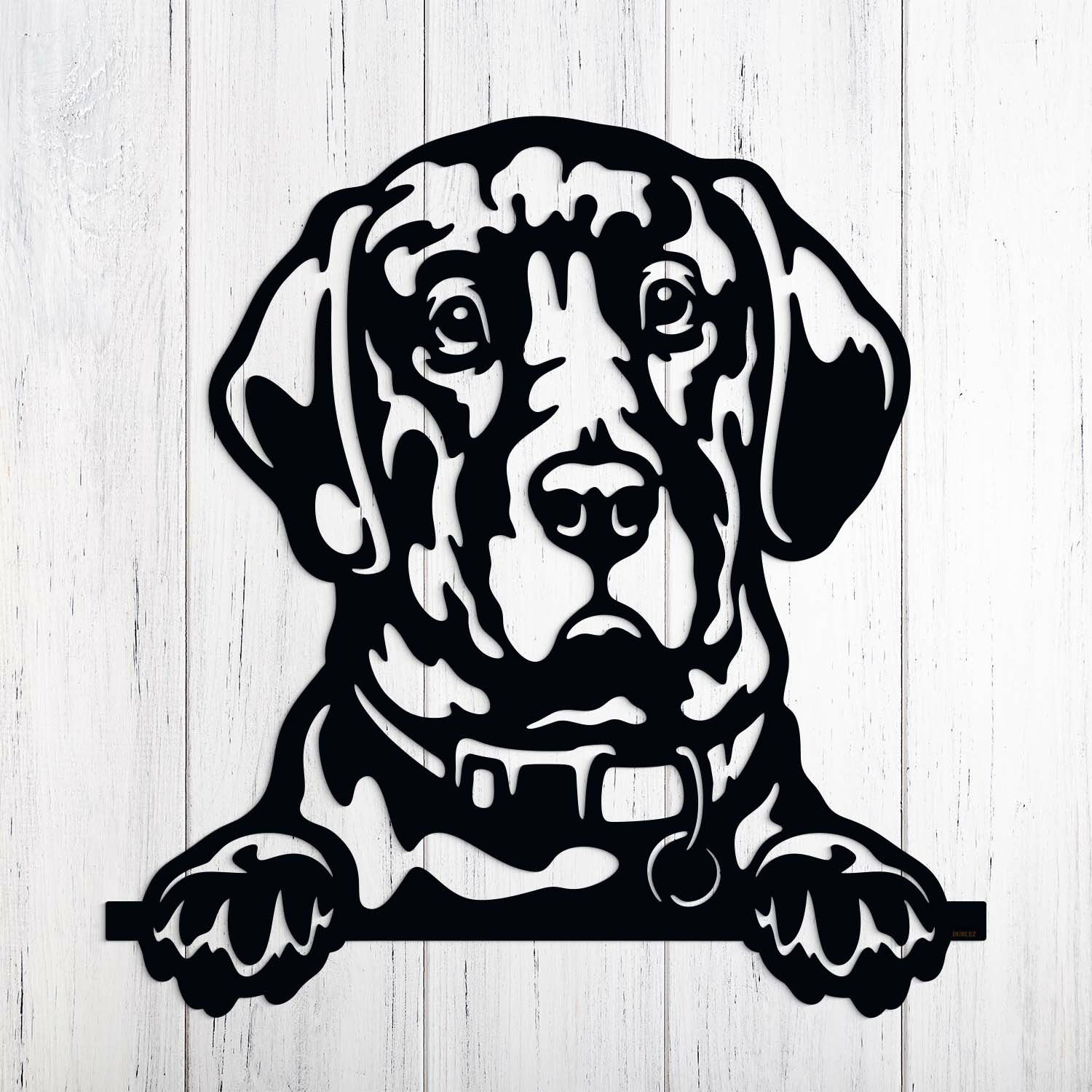Dřevěný obraz pes na zeď - Labrador