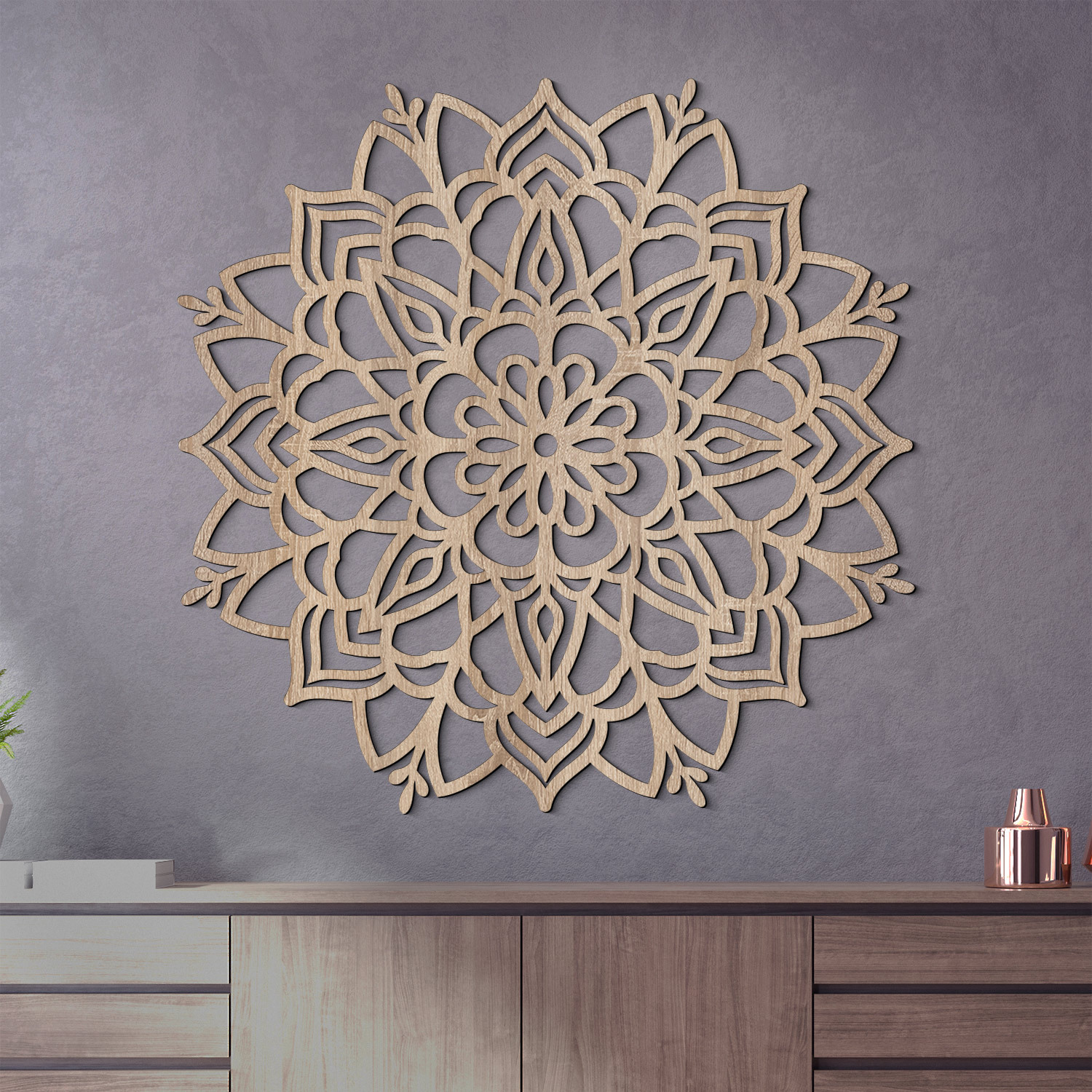 Mandala na stenu - Flower