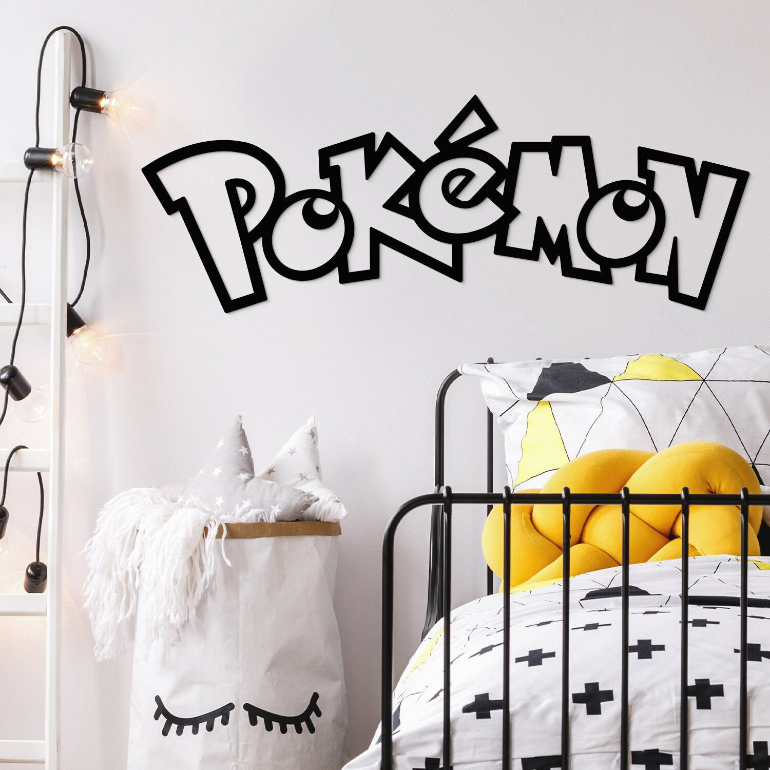 Drevený obraz - Logo Pokémon