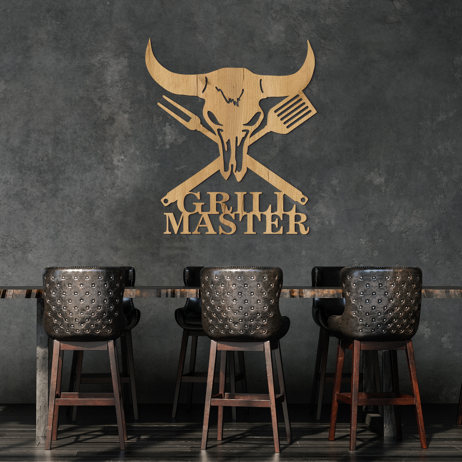 Dekorace na zeď do kuchyně - Grill Master