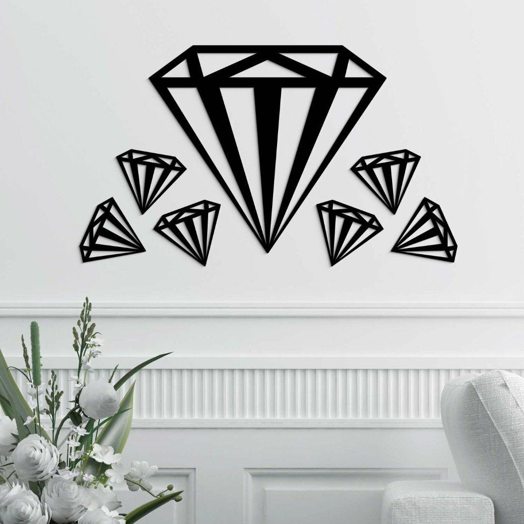Moderní dekorace do bytu - Diamanty