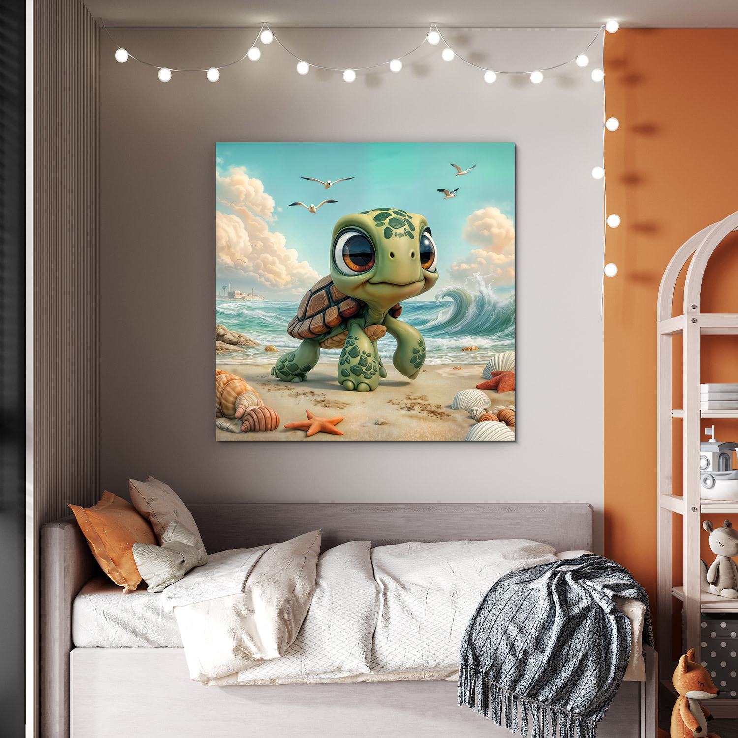 Detský obraz na dreve - Korytnačka