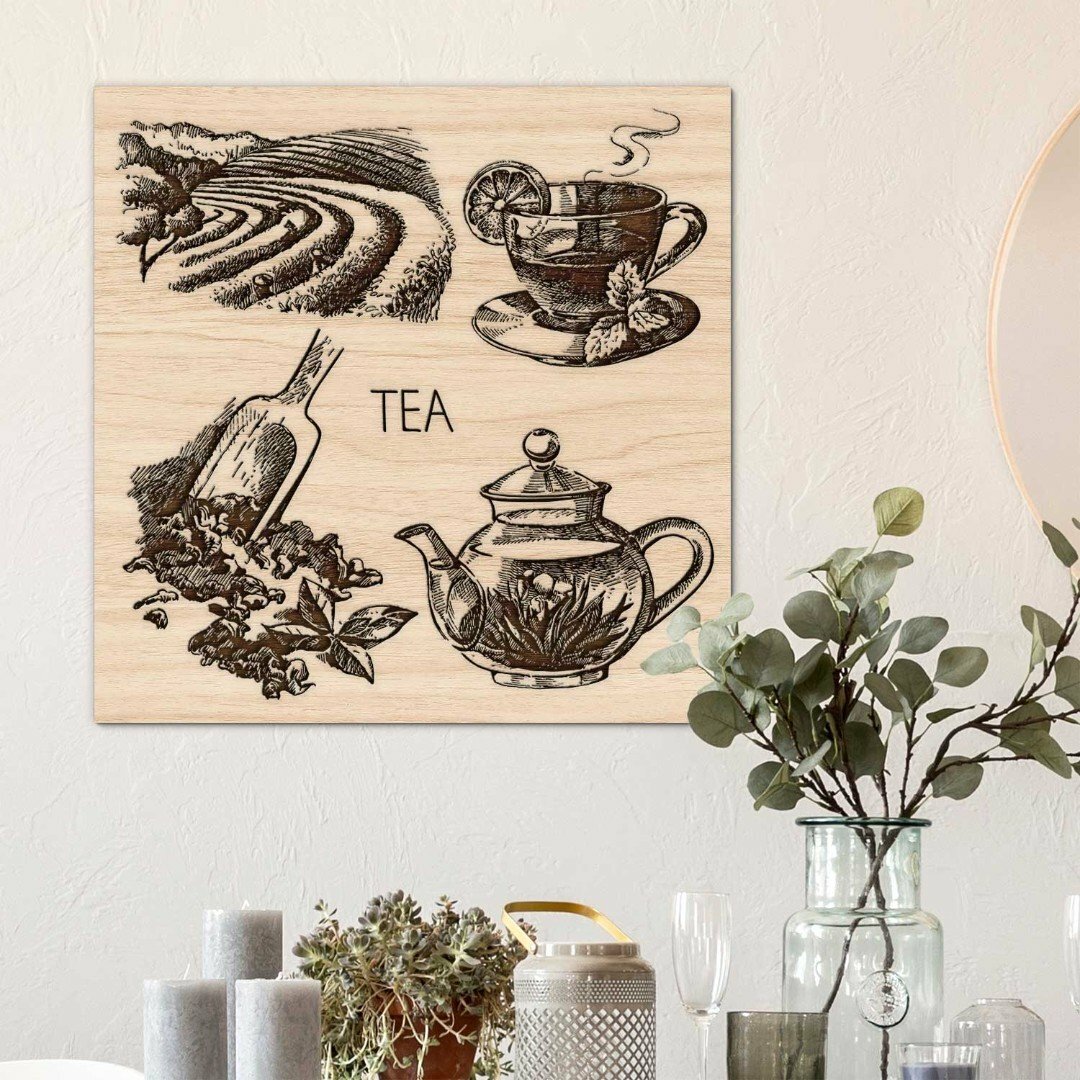 Vintage obraz do kuchyně - Čaj