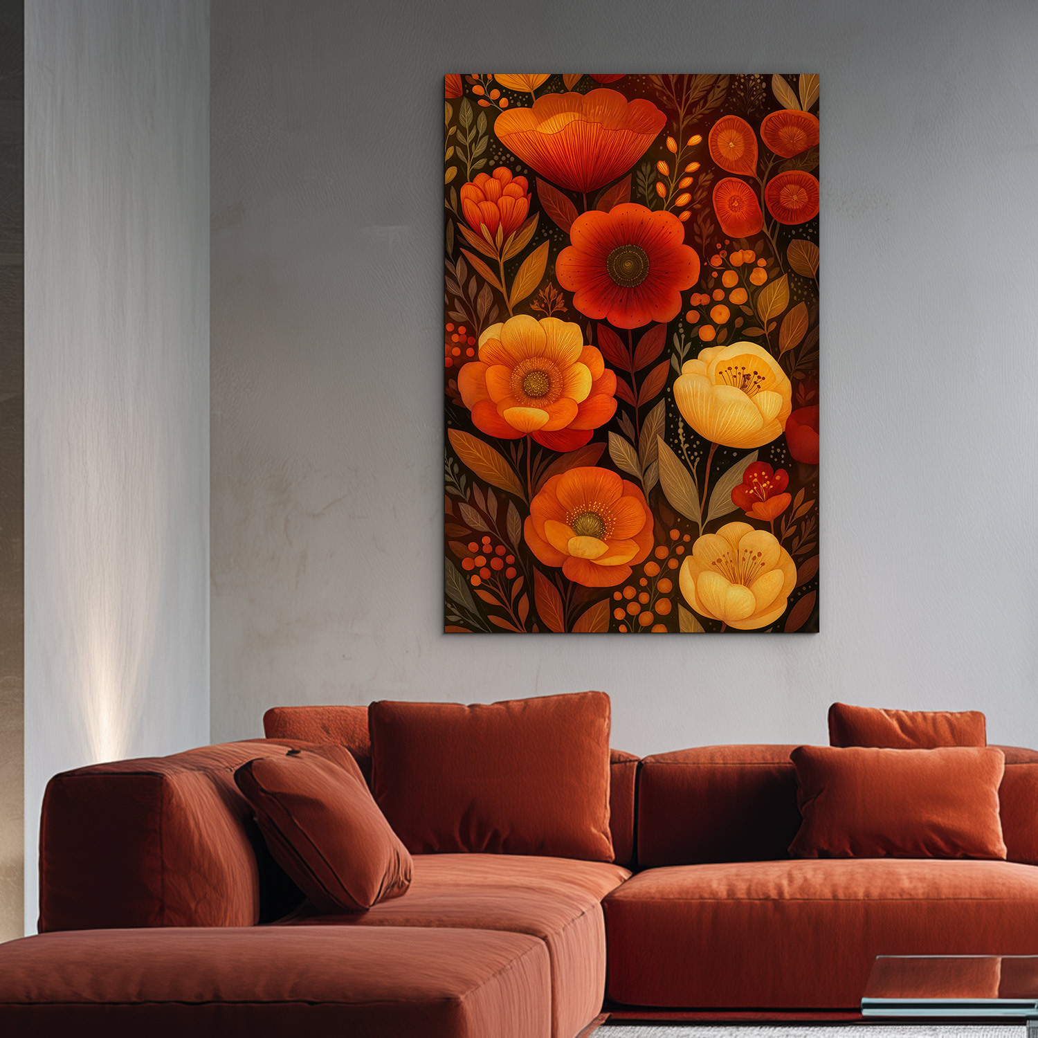 Tablou pentru living cu flori