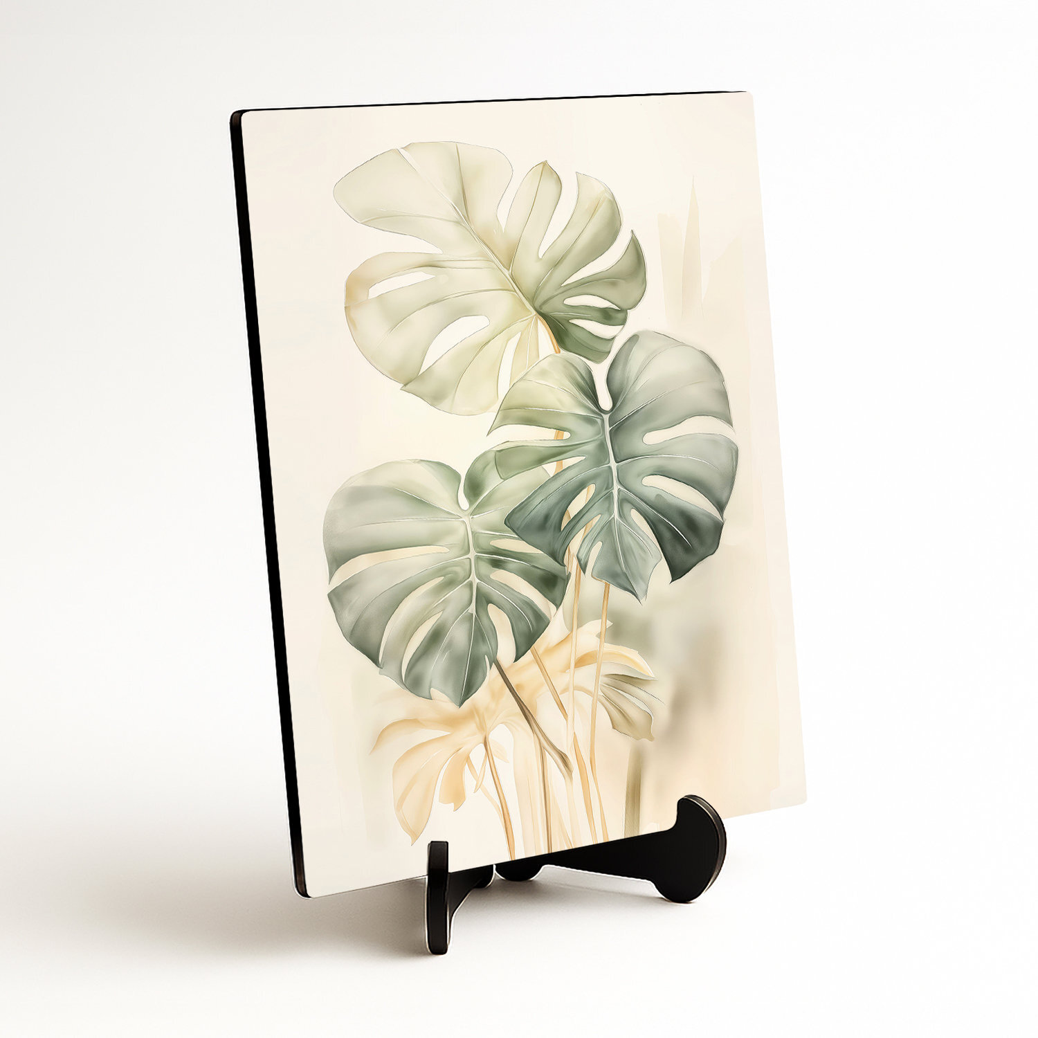Drevený obraz - Natural Monstera