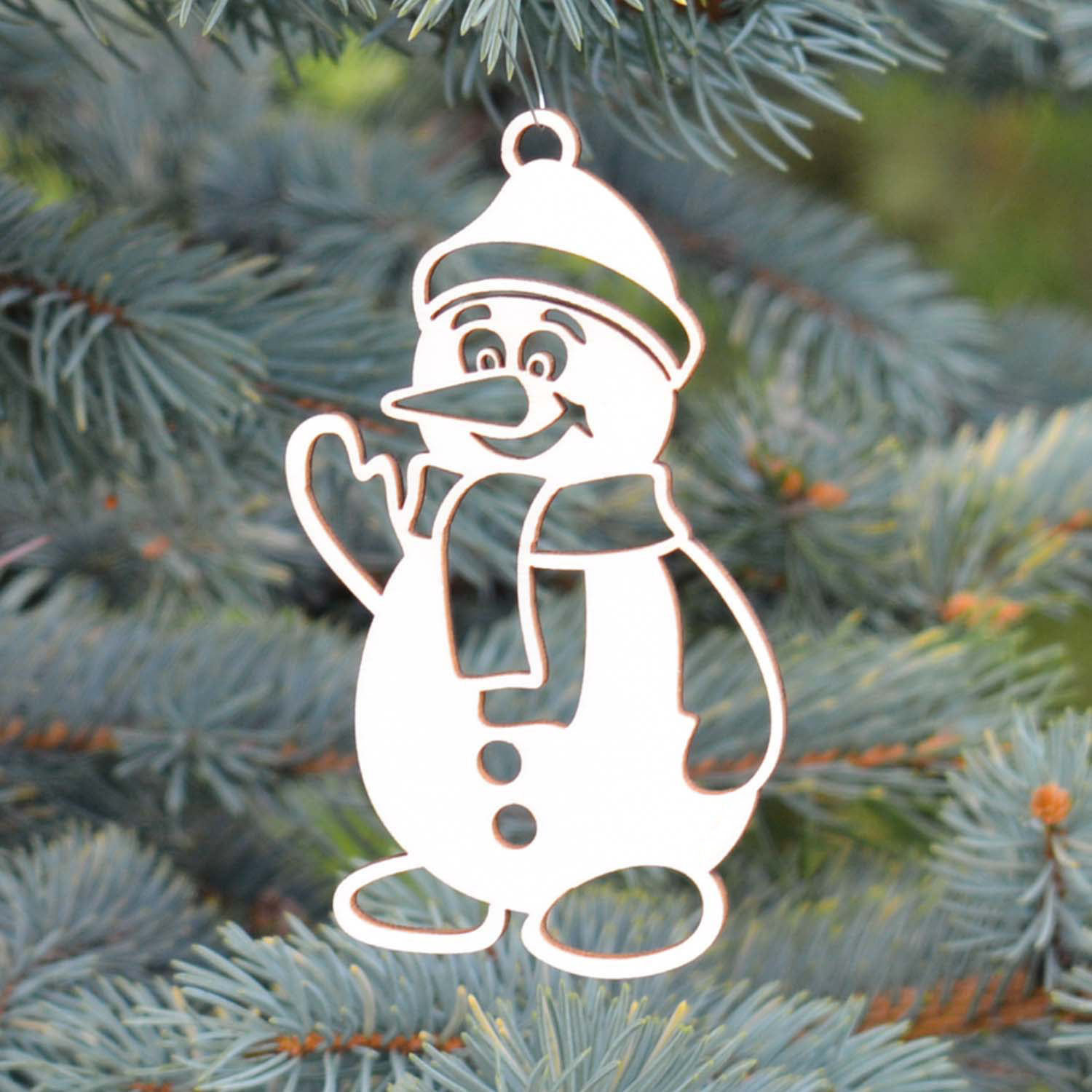 Sněhulák - Vánoční dekorace na stromeček