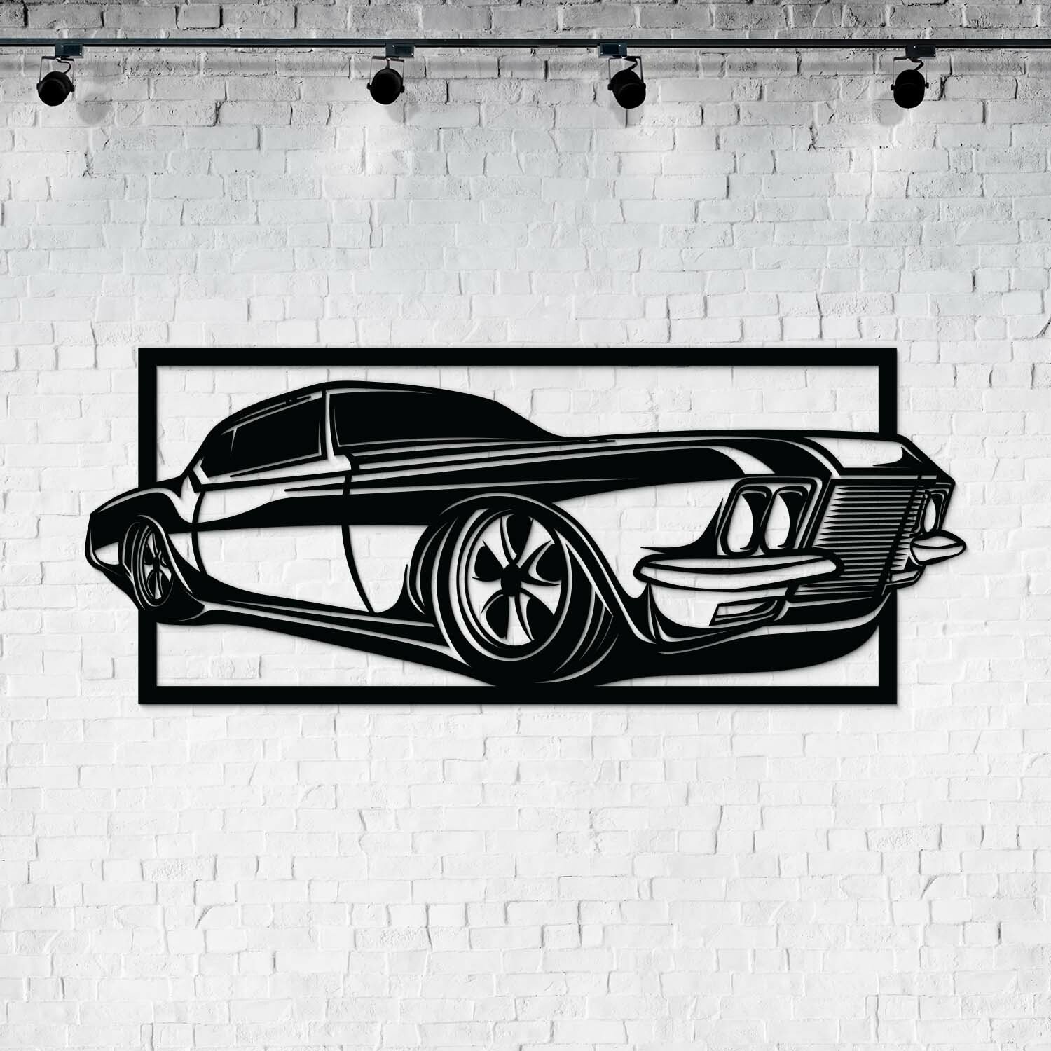 Drevený obraz na stenu - Chevrolet Impala