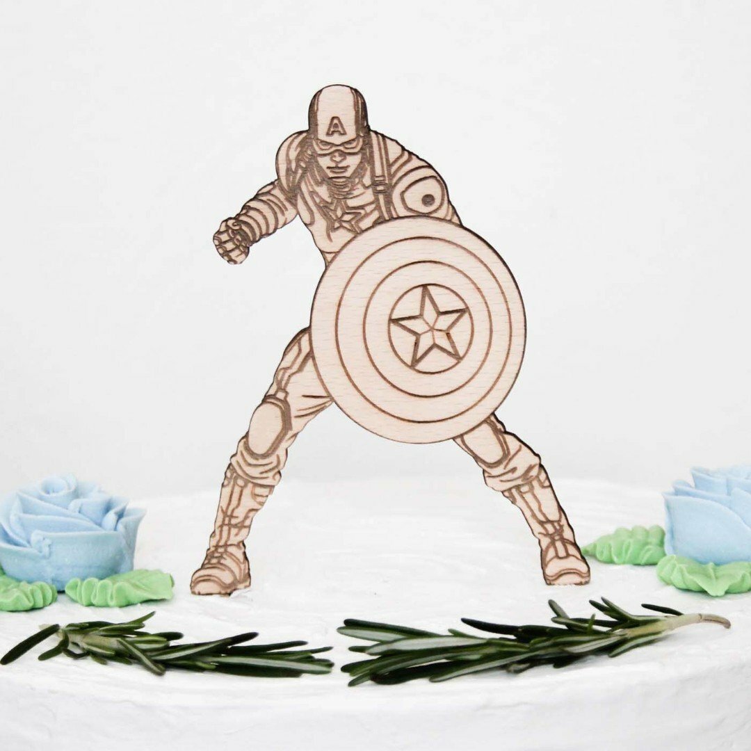 Postavička na dort - Captain America