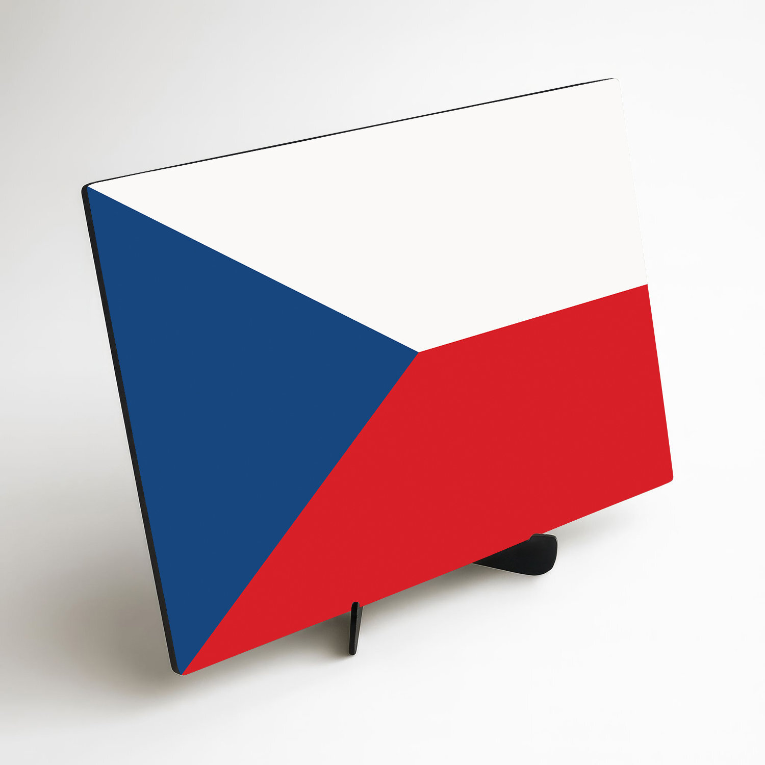 Drevený obraz štátnej vlajky - Česká republika