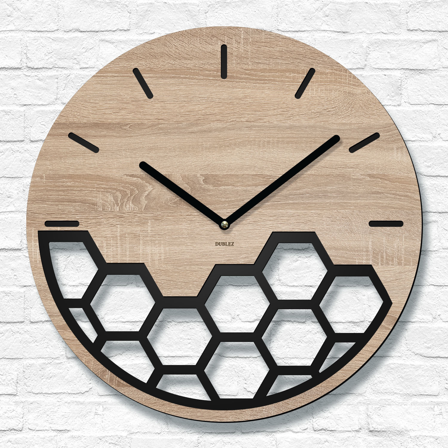 Ceasuri de perete din lemn - Geometria fagurelui