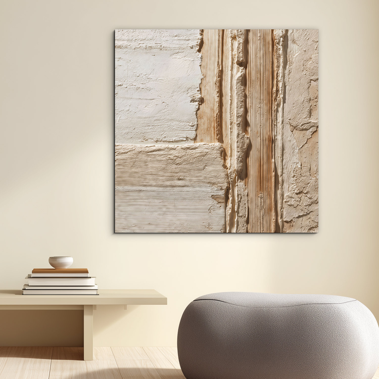 Abstraktný drevený obraz - Vrstva