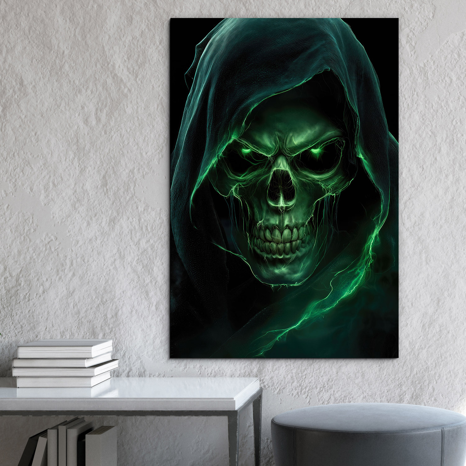 Dark Fantasy dekorácia na stenu - Lebka