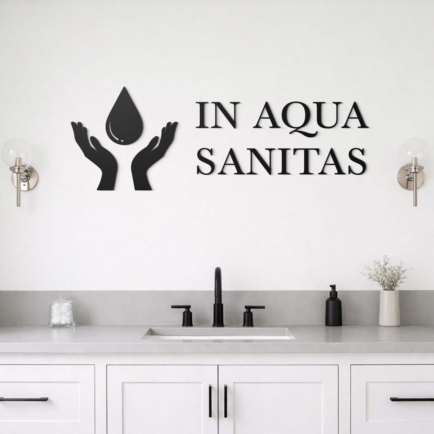 Citat din lemn pentru perete - În apă sănătate