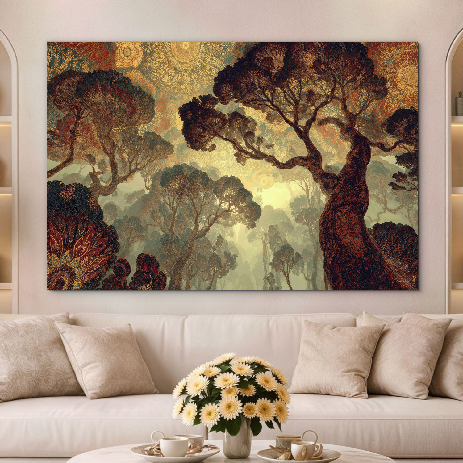 Drevený obraz na stenu - Duch pralesa