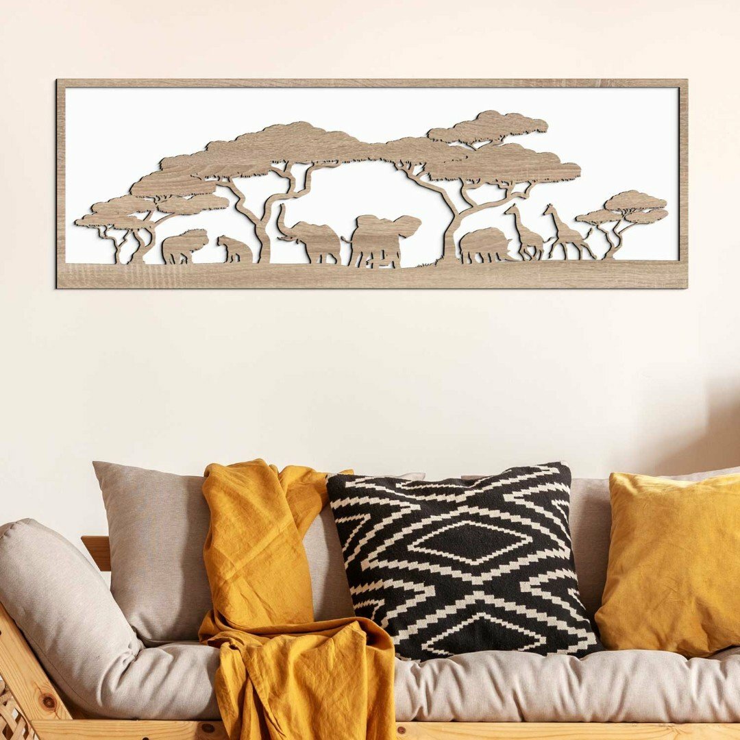 Dřevěný obraz na stěnu - Afrika