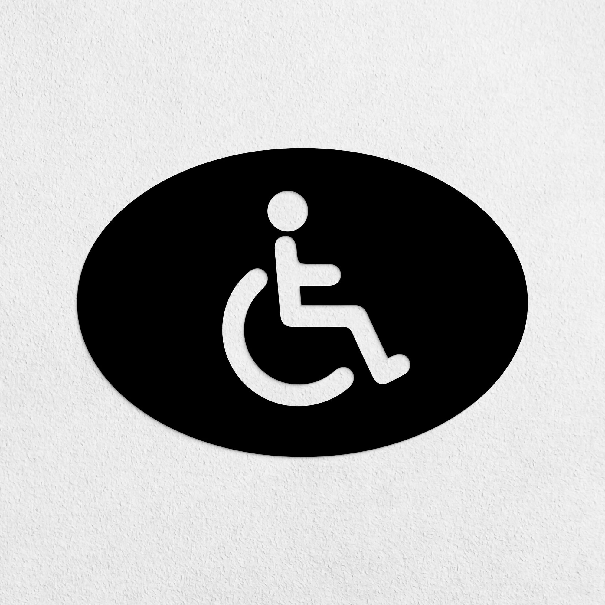 Drevená tabuľka na dvere - WC invalidi