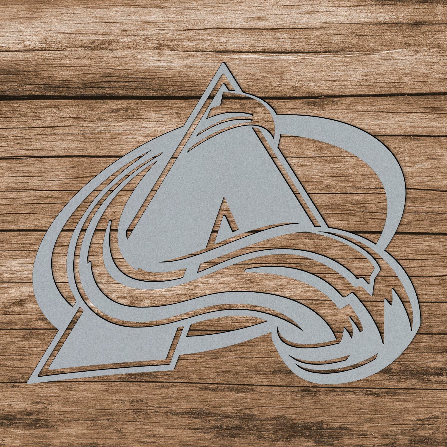 Hokejové logo na stenu - Colorado Avalanche , Strieborná