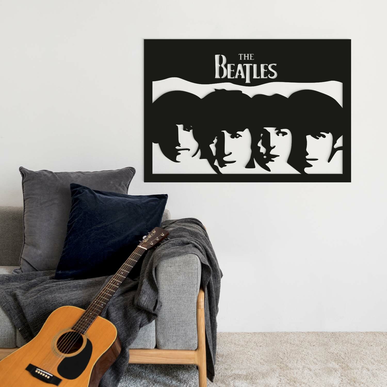 Dřevěný obraz na stěnu - The Beatles 