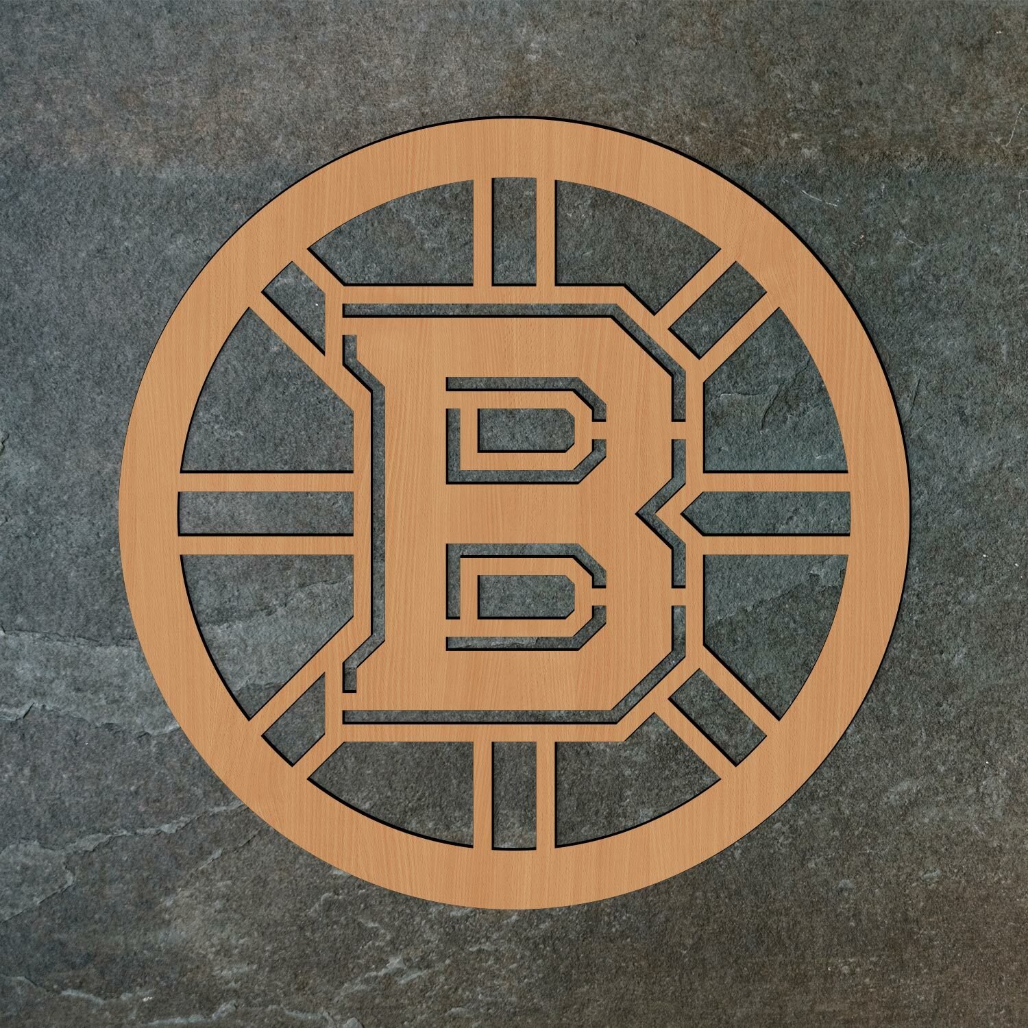 Dřevěné logo hokejového týmu - Boston Bruins