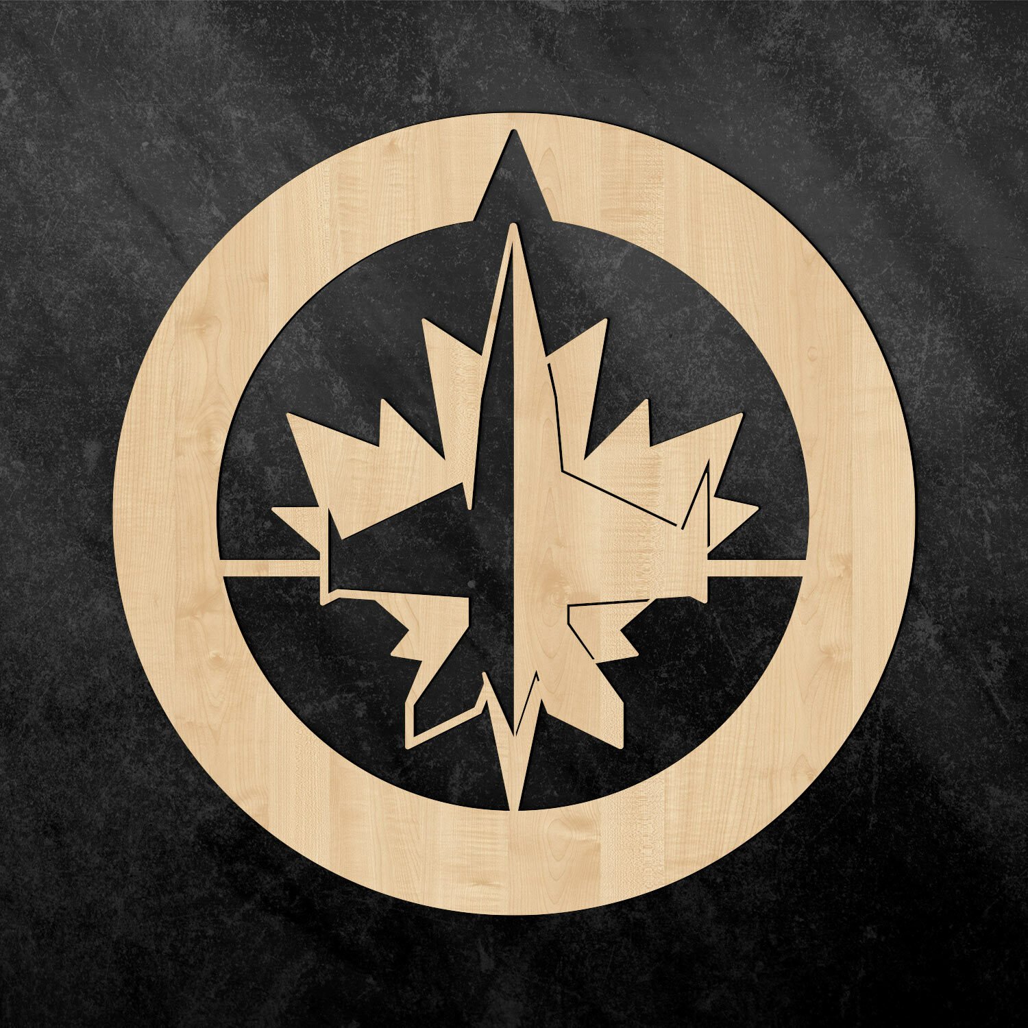 Drevené logo - Winnipeg Jets, Javor