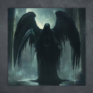 絵画 Light and Fallen Angel Amazon.co.jp: 絵画風 壁紙ポスター （はがせるシール式