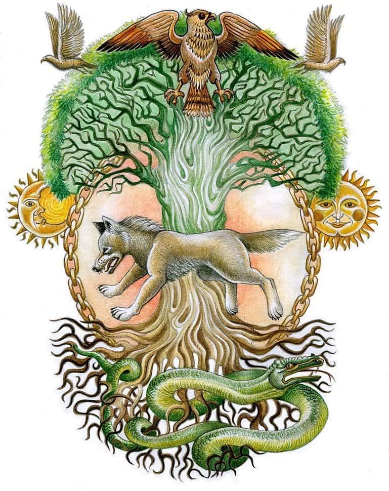 Slovanský strom života - Ilustrácia